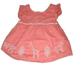🛍 Girls Gymboree Dress 5T Coral Comfy Summer Vacation